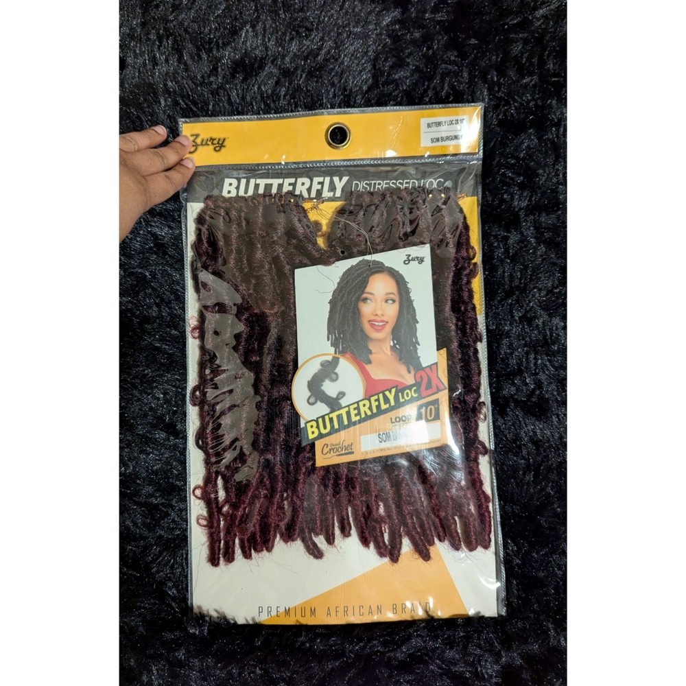 Butterfly Locs 2X - Burgundy